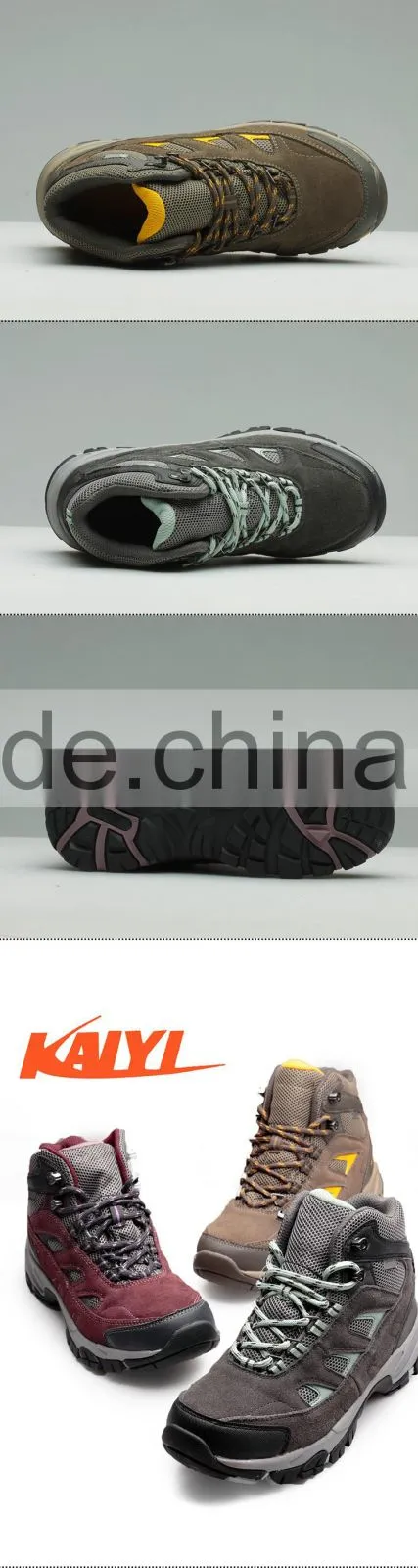 China waterproof hiking shoes men mountain outdoor shoes climbing shoes men women trekking shoes