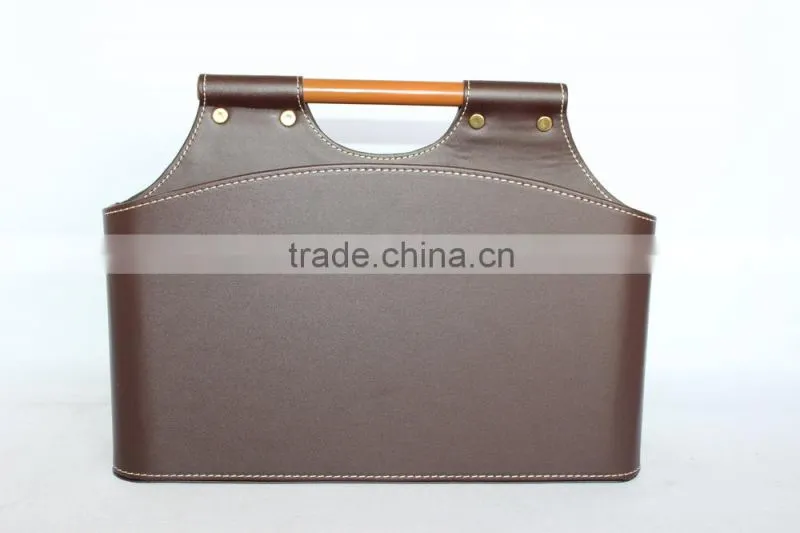 Faux Leather Storage Baskets for Sundries/ Decorative Cardboard storage basket