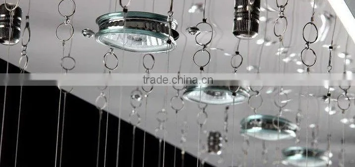 Antique wrought iron chandelier , crystal chandelier pendant light