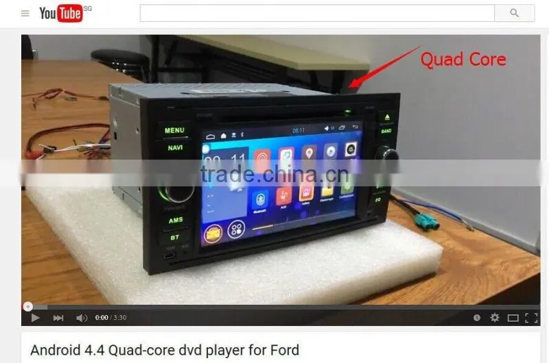 Quad Core Android 4.4 Car DVD Player Multimedia Headunit for FORDC-MAX