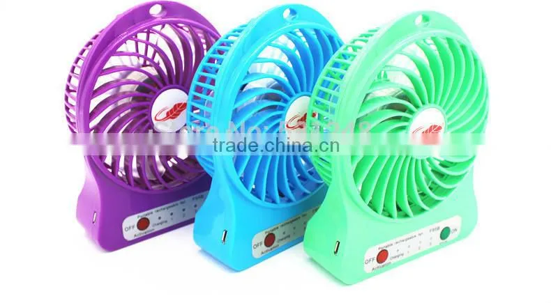 New Arrival Portable Mini USB Fan Strong Wind Desk Fan 3 Speed Modes Cool USB Electric Fan for Camping/Hiking/ Indoor/ Outdoor