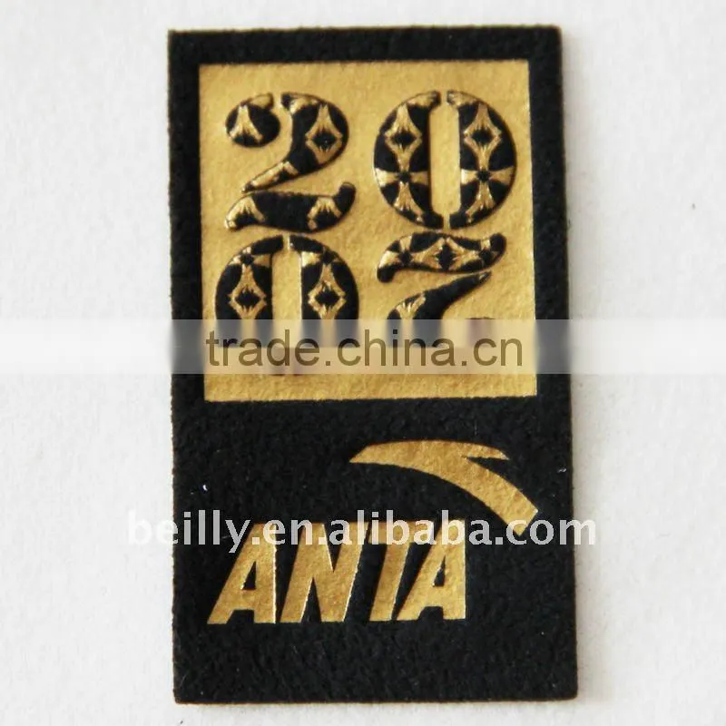 2011 high quality nice promotional leather label
