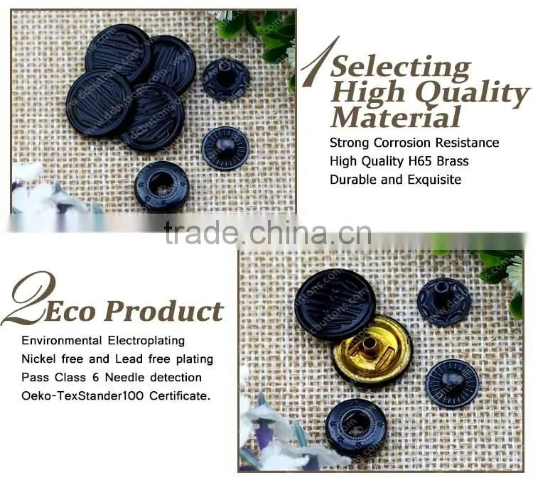 Nickel-Free,Eco-Friendly, press metal snap button for leather bracelet