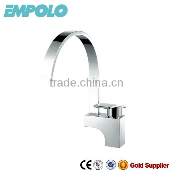 Long Reach Solid Brass Single Handle Flexible Kitchen Faucet 05 2101