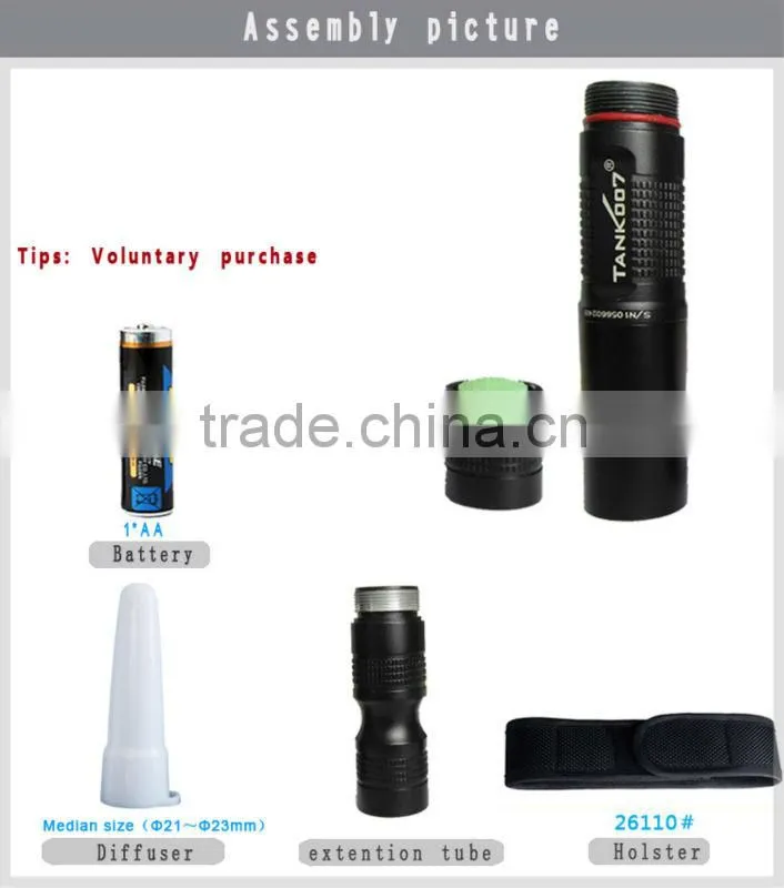 aluminum alloy cree outdoor led light led torchlight