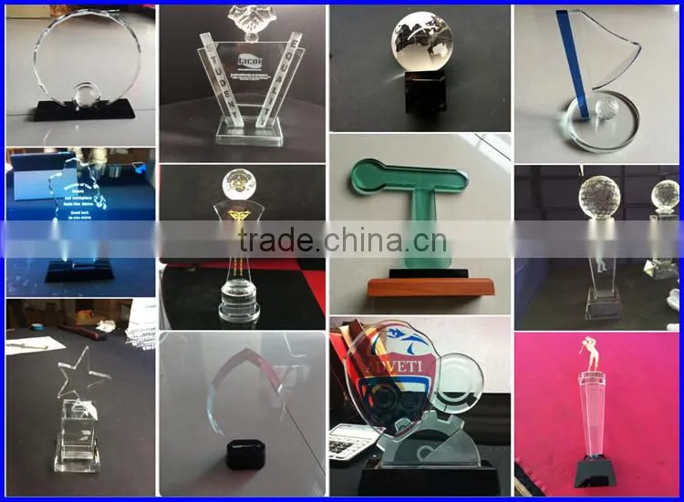 Employee Crystal Awards Prize Custom Trophy