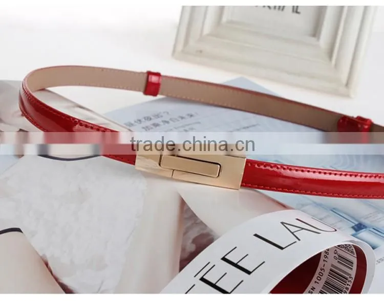 OEM/ODM welcome, genuine leather colorful women belts for hot sell