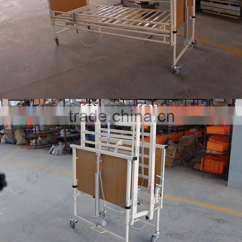 Power Coated Steel Hospital Bed Cpr Bed