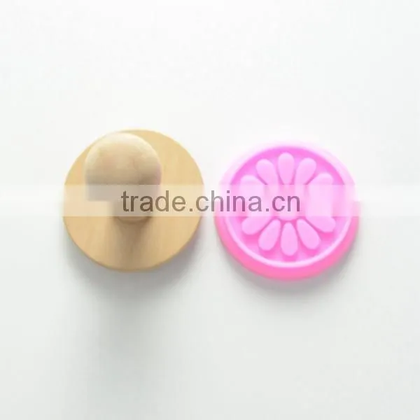 2016 hot sale silicone cookie stamp Eco-friendly silicone