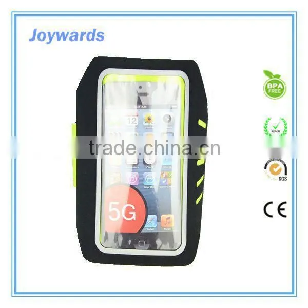 2015 Wholesale custom color high quality PVC sport mobile phone armband case