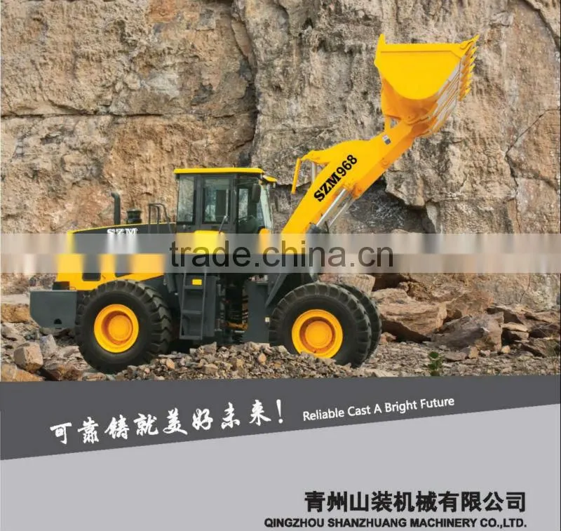 wheel loader 980 CAT Engine ZF Gearbox Big wheel loader 968 with CE made in china
