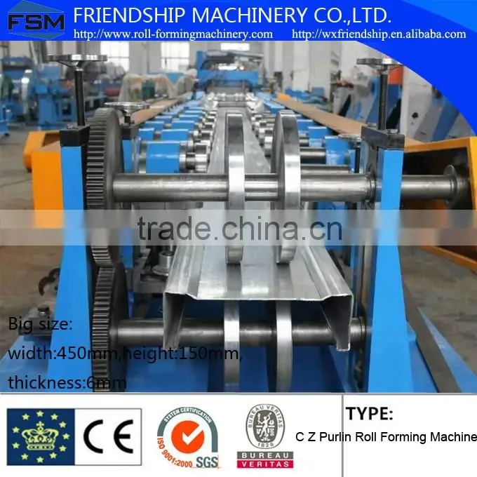 Big Size C Z Roll Forming Machine,thickness 6mm