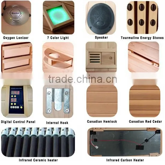 Canton fair exhibited 2 person far infrared sauna dome