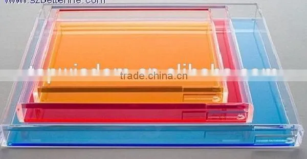 Fashionable latest paper and pens acrylic trays