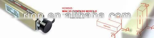 HCM505B with 360 degrees tilt compensation electronic compass sensor north finder