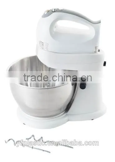 300W 5 speed Hand and Stand Mixer with rotation bowl