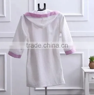 Cute Bathrobe Children Robe Waffle Bathrobe 100% Cotton