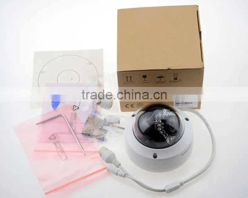 DS-2CD3135F-IS 3MP Support H.265 HEVC Support TF Card Slot &Two Way Audio Mini Dome POE IP CCTV Camera