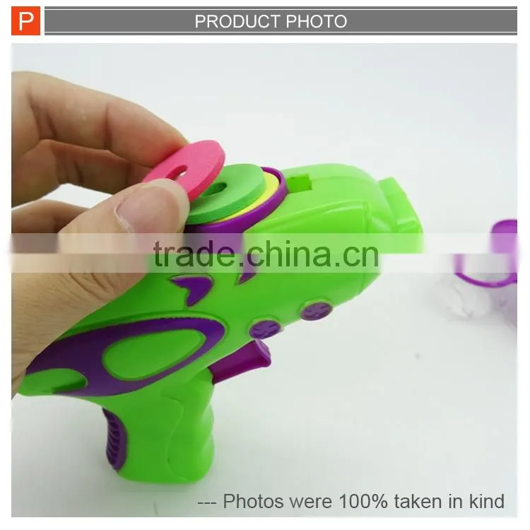 Crystal water bullet airsof toys flying disc gun toy for kids