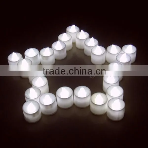 White Flameless Tea Light Candle LED Decorative Candle for Wedding Holiday Birthday Party Christmas