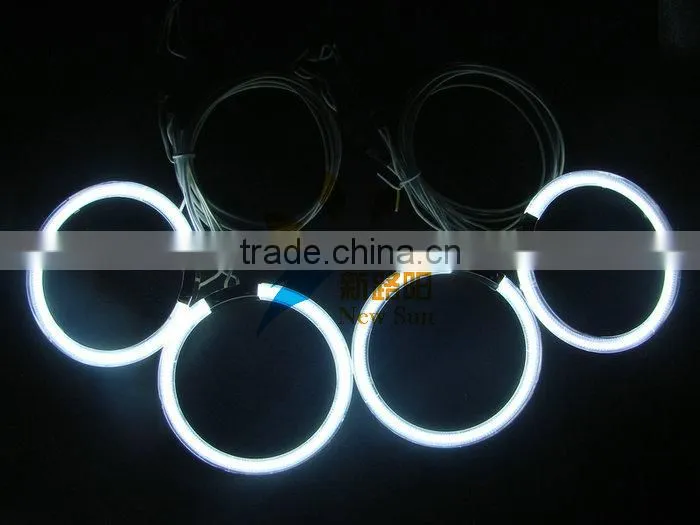 Newest arrival 12V CCFL angel eyes auto headlights drl driving lamps ccfl halo ring 105mm for Honda 2007 car headlamp