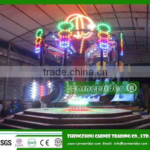 Popular stimulation amusement fairground park rides Spiral Jet Air shot for Sale