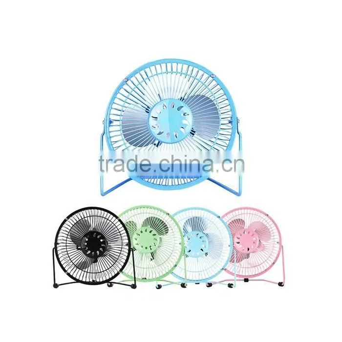 High speed cooling fan 4" colorful small table fan
