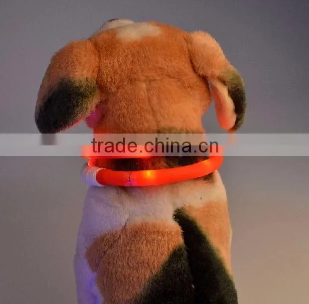 newest Waterproof led dog collar cuttable USB rechargeable usb rechargeable flashing dog collars