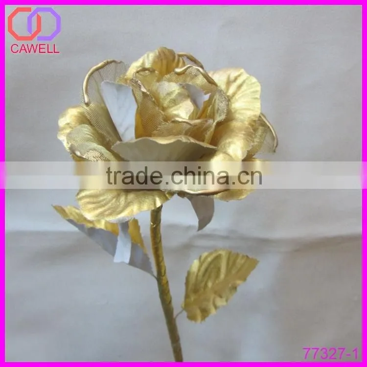 artificial gold foil rose