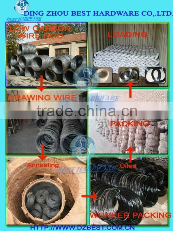 low price black soft oiled iron wire