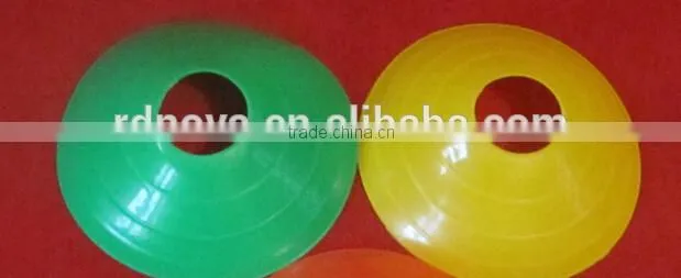 colorful soccer disc cones