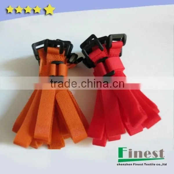 Nylon Material Hook and Loop Adjustable Strap with Buckle