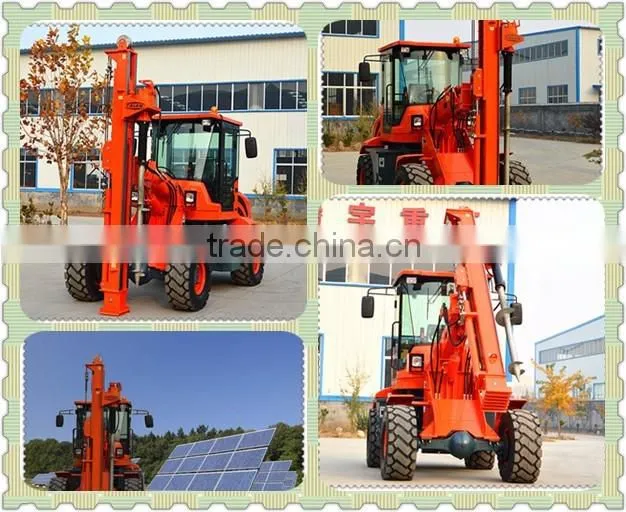 loader earth auger/ramming hydraulic drive piling machine