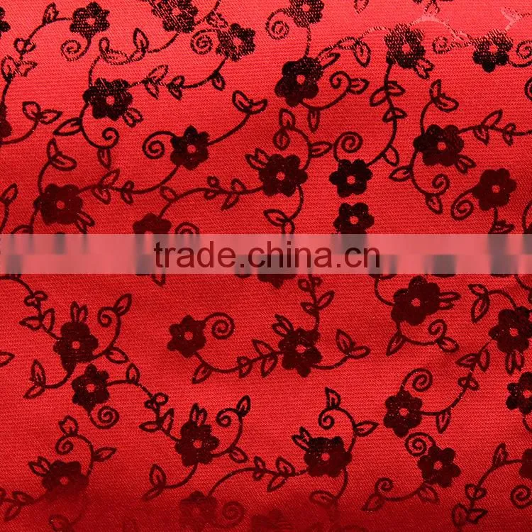 Wholesale embroidery designs 100 polyester microfiber stretch fabric 1680d for bed sheets