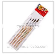 6pcs Wooden Handle Horsehair+bristle Hair Artist Brush/oil painting brush