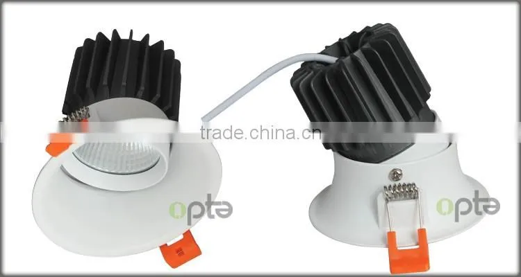 Adjustable Down Light Trimless LED Downlight 9W 12W 1000LM 90mm Coutout