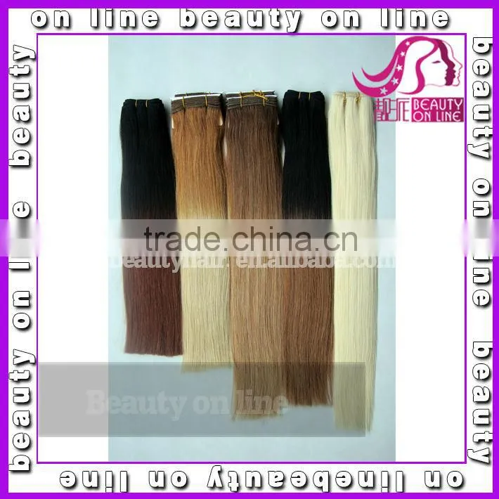 Top Quality Hot Sale for half head 100% human hair clip in wig/hairpiece