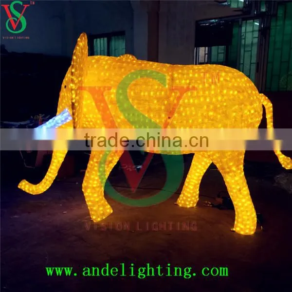 LED 3D christmas motif led elephant light