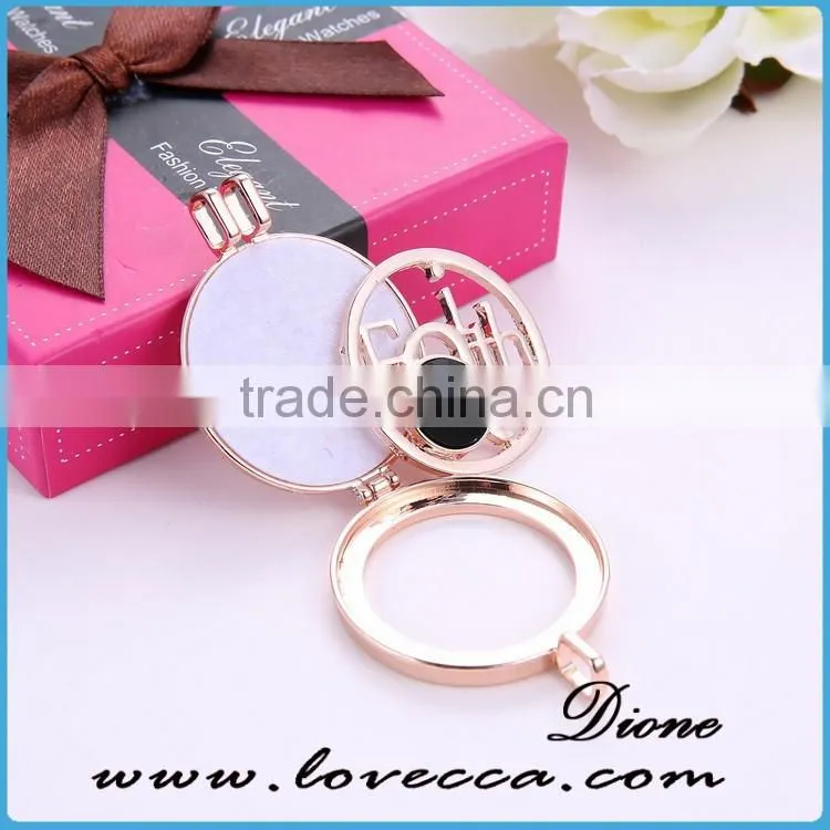 2016 New Design Locket Round Fashion Aromatherapy Perfume Necklace