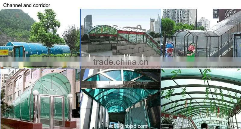 Durable Polycarbonate door awning/Polycarbonate transparent canopy