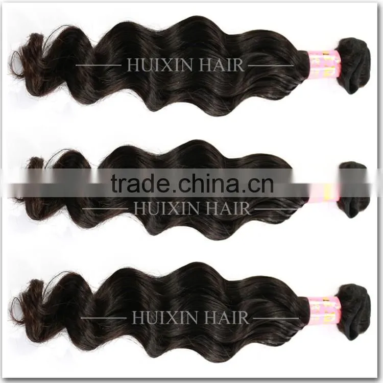 2013 Wholesale Unprocessed Virgin Peruvian Human Natural Wave Hair Extension Weave 3pcs/Lot