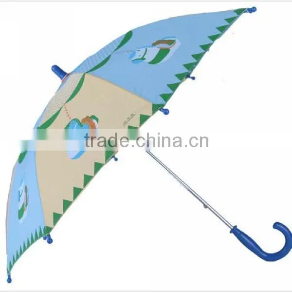 Automatic Whistle Cartoon Cycling Rabbit Print Children Umbrella