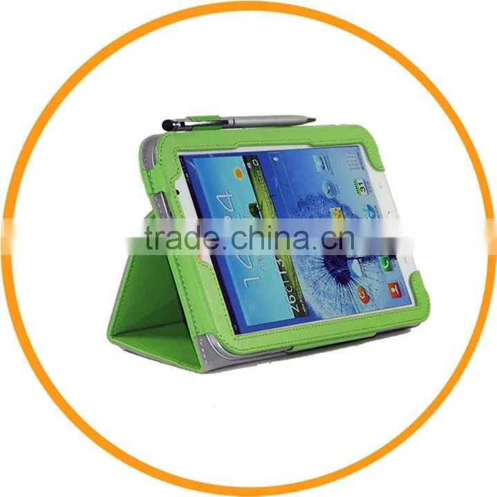 PU Leather Cover for Samsung Galaxy Note 8.0 N5100 with Stylus Holder Hand Strap Green from Dailyetech