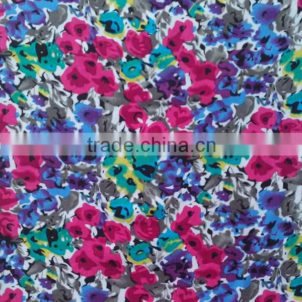 fashion lady garment design rayon printed fabric