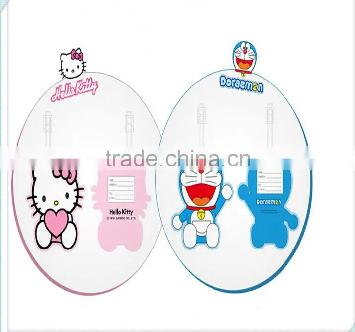 Hogift 2015 new cartoon soft PVC luggage tag/promotion luggage tag/custom luggage tag