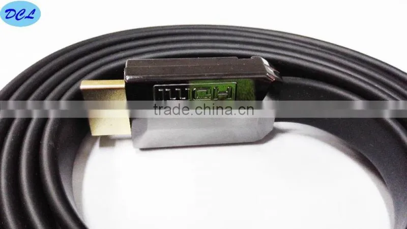 1.5M Black metal flat HDMI cable 1.4v male to male
