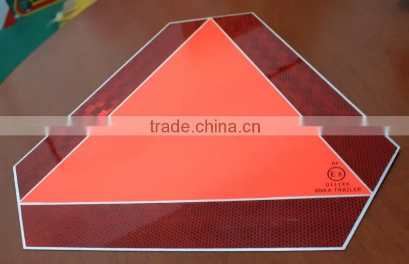 highway warning triangle, slow moving vehicle warning triangle sign