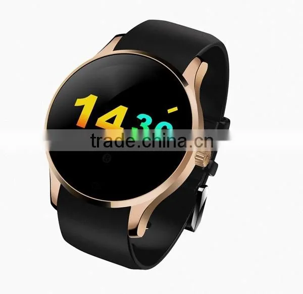 Bluetooth Round Metal Smartwatch K88S Android Smart Watch with Sim Card Heart Rate Monitor