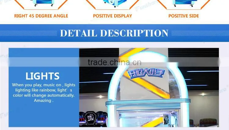 Funshare 2016 Luxury 2 Players Toy Crane Machine Arcade Double Claw Crane Machines For Sale