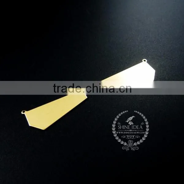 30.5*14mm raw brass flat pendant charm DIY pendant charm earrings chandelier jewelry findings 1800159